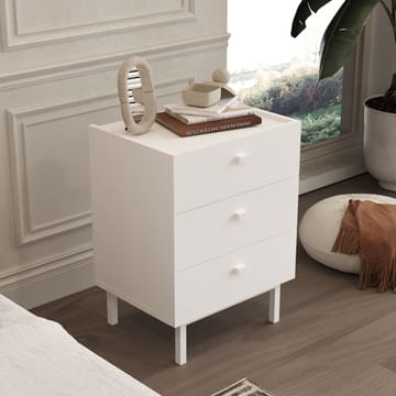 Kamulu Sängbord 47,9x63,5x36,8 cm - Vit - Möbler - Bord & matgrupp - Avlastningsbord & sidobord - Sängbord & nattduksbord