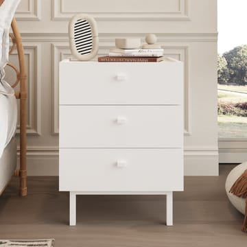 Kamulu Sängbord 47,9x63,5x36,8 cm - Vit - Möbler - Bord & matgrupp - Avlastningsbord & sidobord - Sängbord & nattduksbord