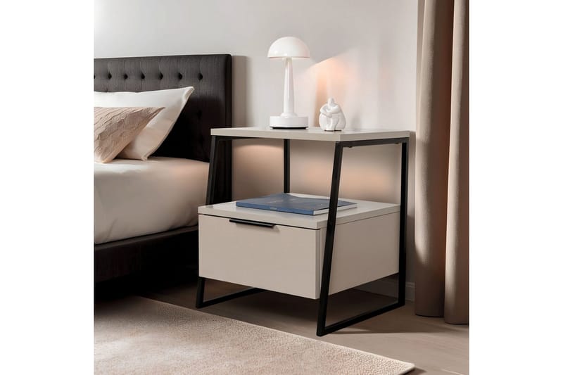 Kavilash Nattduksbord 45 cm - Sand - Möbler - Bord & matgrupp - Avlastningsbord & sidobord - Sängbord & nattduksbord