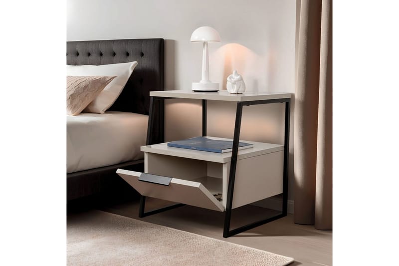 Kavilash Nattduksbord 45 cm - Sand - Möbler - Bord & matgrupp - Avlastningsbord & sidobord - Sängbord & nattduksbord