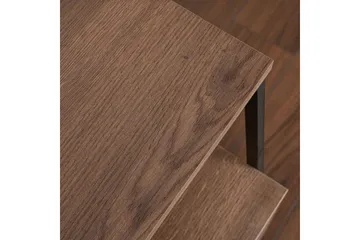 Kavilash Sängbord & Nattduksbord 45 cm med Trä- och Valnötsutseende, Förvaring med Låda - Brun - Möbler - Bord & matgrupp - Avlastningsbord & sidobord - Sängbord & nattduksbord