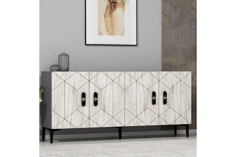 Kaysie Konsollbord 150 cm - Silver/Antracit - Möbler - Bord & matgrupp - Avlastningsbord & sidobord - Konsolbord & hallbord