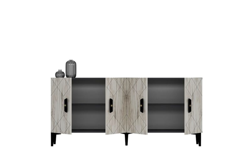 Kaysie Konsollbord 150 cm - Silver/Antracit - Möbler - Bord & matgrupp - Avlastningsbord & sidobord - Konsolbord & hallbord