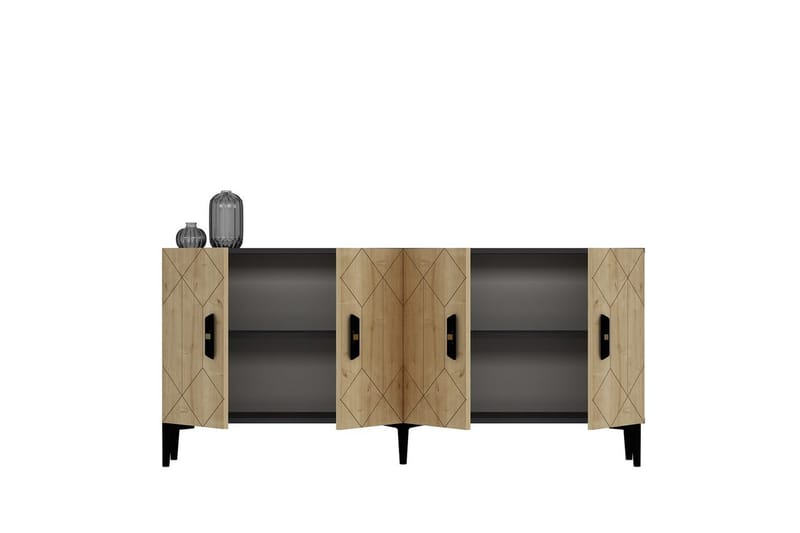 Kaysie Konsollbord 150 cm - Silver/Antracit - Möbler - Bord & matgrupp - Avlastningsbord & sidobord - Konsolbord & hallbord