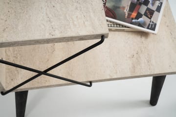 Kaysie Sängbord 50 cm - Svart/Marmor - Möbler - Bord & matgrupp - Avlastningsbord & sidobord - Sängbord & nattduksbord