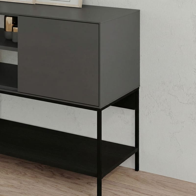 Kenvor Konsol 180x80x40 cm - Antracit, Wood Black, Svart - Möbler - Bord & matgrupp - Avlastningsbord & sidobord - Konsolbord & hallbord