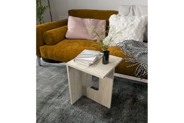 Kiros Sidobord 35x35 cm - Beige - Möbler - Bord & matgrupp - Avlastningsbord & sidobord - Lampbord & sidobord