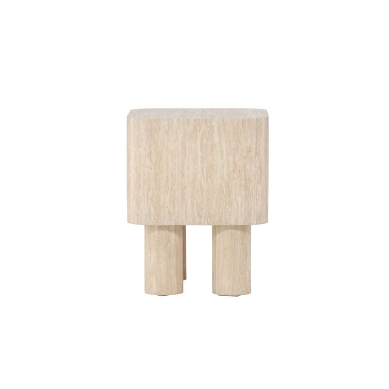 Klirou Sidobord 40 cm - Beige - Möbler - Bord & matgrupp - Avlastningsbord & sidobord - Lampbord & sidobord