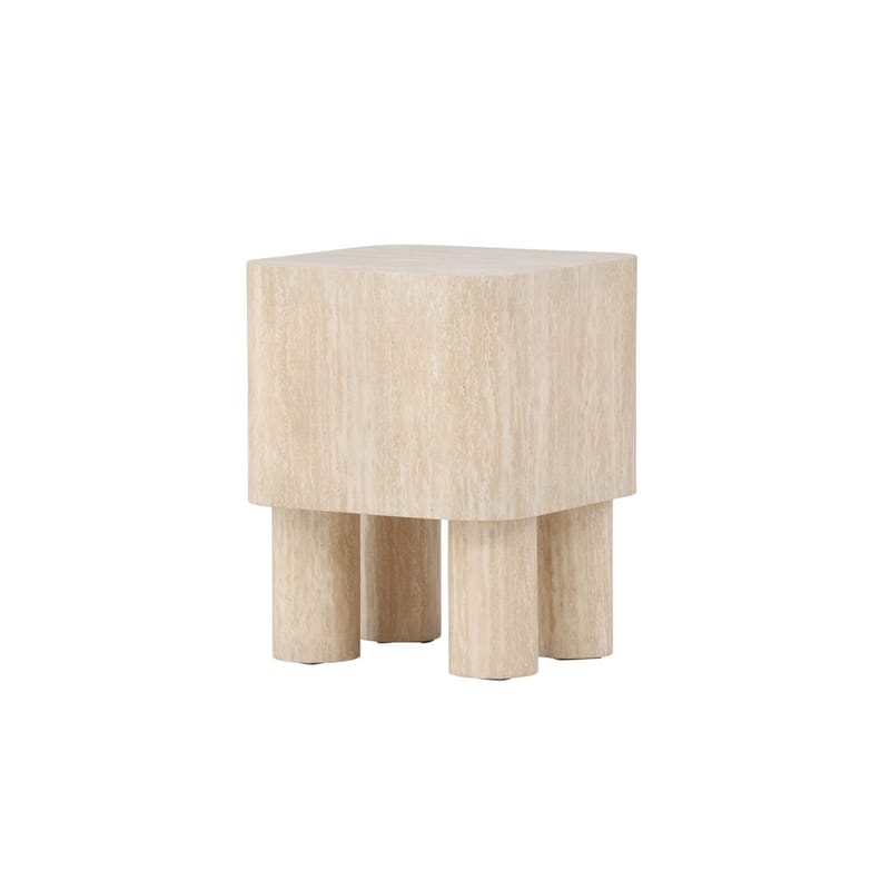 Klirou Sidobord 40 cm - Beige - Möbler - Bord & matgrupp - Avlastningsbord & sidobord - Lampbord & sidobord