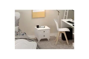 Klyros Sängbord 45 cm - Matt Vit - Möbler - Bord & matgrupp - Avlastningsbord & sidobord - Sängbord & nattduksbord