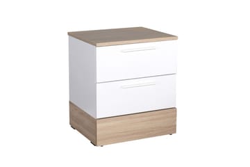 KMD Sängbord 45 cm - Ek/Vit - Möbler - Bord & matgrupp - Avlastningsbord & sidobord - Sängbord & nattduksbord