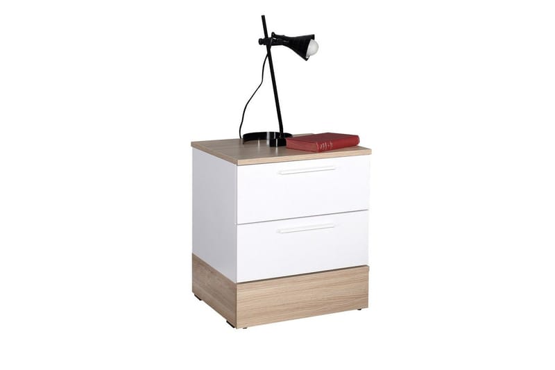 KMD Sängbord 45 cm - Ek/Vit - Möbler - Bord & matgrupp - Avlastningsbord & sidobord - Sängbord & nattduksbord