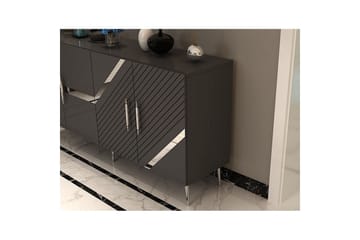 Konsol Bielany Antracit / Argentu - Antracit / Argentu - Möbler - Bord & matgrupp - Avlastningsbord & sidobord - Konsolbord & hallbord