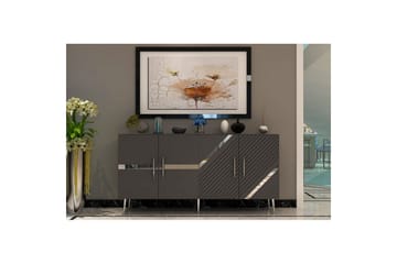 Konsol Bielany Antracit / Argentu - Antracit / Argentu - Möbler - Bord & matgrupp - Avlastningsbord & sidobord - Konsolbord & hallbord