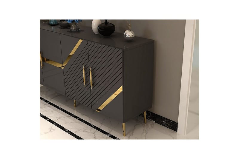 Konsol Bielany Antracit / Rany - Antracit / Rany - Möbler - Bord & matgrupp - Avlastningsbord & sidobord - Konsolbord & hallbord