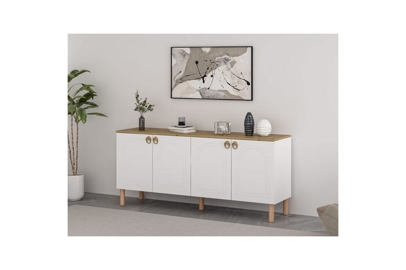 Konsol Bingdi Vit - Vit - Möbler - Bord & matgrupp - Avlastningsbord & sidobord - Konsolbord & hallbord