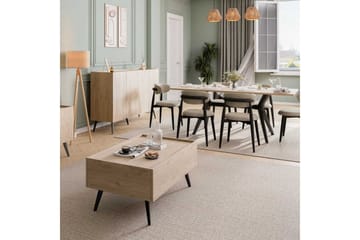 Konsol Bulskoll Ek - Mediumfärgat trä - Möbler - Bord & matgrupp - Avlastningsbord & sidobord - Konsolbord & hallbord