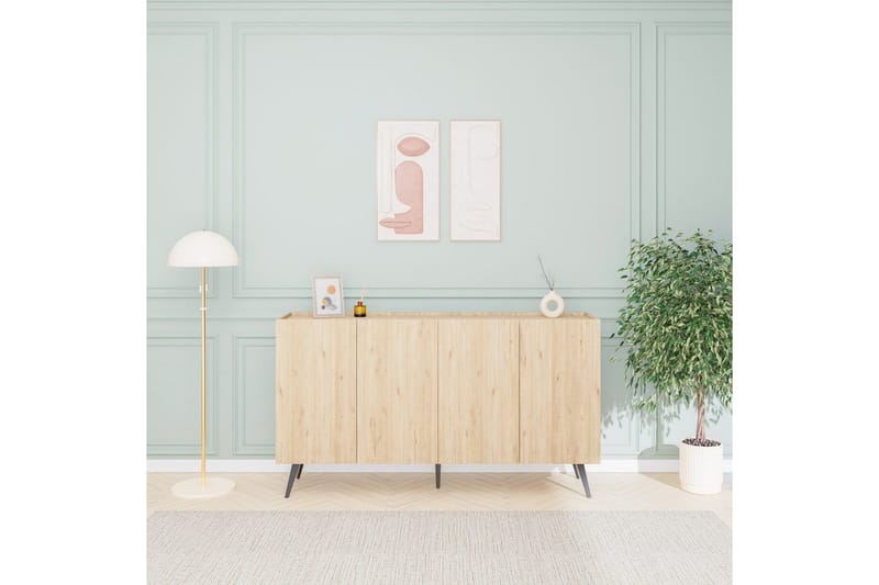 Konsol Bulskoll Ek - Mediumfärgat trä - Möbler - Bord & matgrupp - Avlastningsbord & sidobord - Konsolbord & hallbord