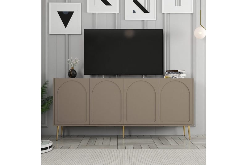 Konsol Hazim Atlas / Rany - Guld/Multifärgad - Möbler - Bord & matgrupp - Avlastningsbord & sidobord - Konsolbord & hallbord