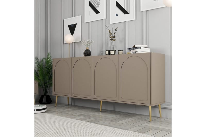 Konsol Hazim Atlas / Rany - Guld/Multifärgad - Möbler - Bord & matgrupp - Avlastningsbord & sidobord - Konsolbord & hallbord