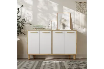 Konsol Hungirr Sudamalek / Vit - Sudamalek / Vit - Möbler - Bord & matgrupp - Avlastningsbord & sidobord - Konsolbord & hallbord