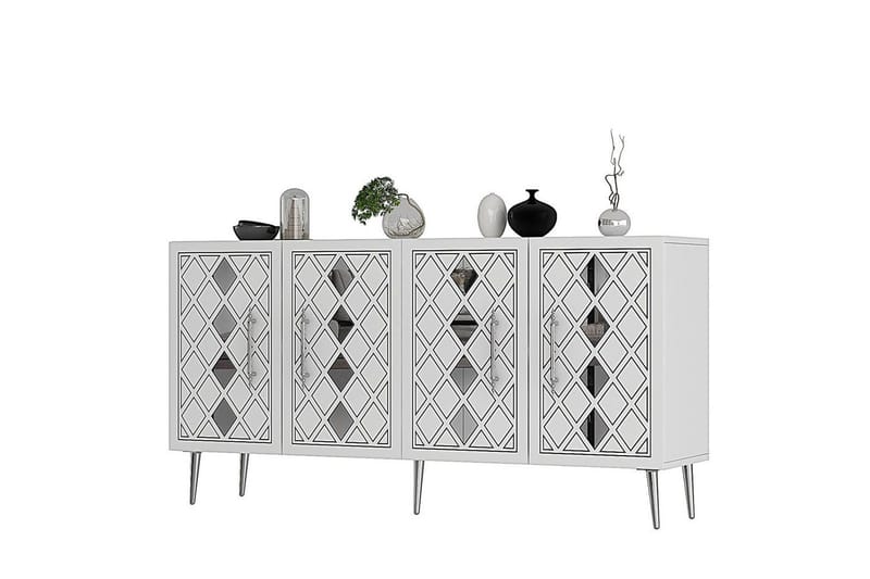 Konsol Ilna Vit / Argentu, Vit / Argentu