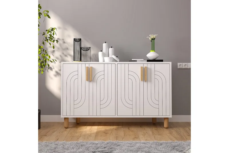 Konsol Januka Vit - Vit - Möbler - Bord & matgrupp - Avlastningsbord & sidobord - Konsolbord & hallbord