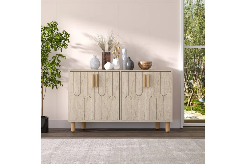 Konsol Masateru Travertin - Travertin - Möbler - Bord & matgrupp - Avlastningsbord & sidobord - Konsolbord & hallbord