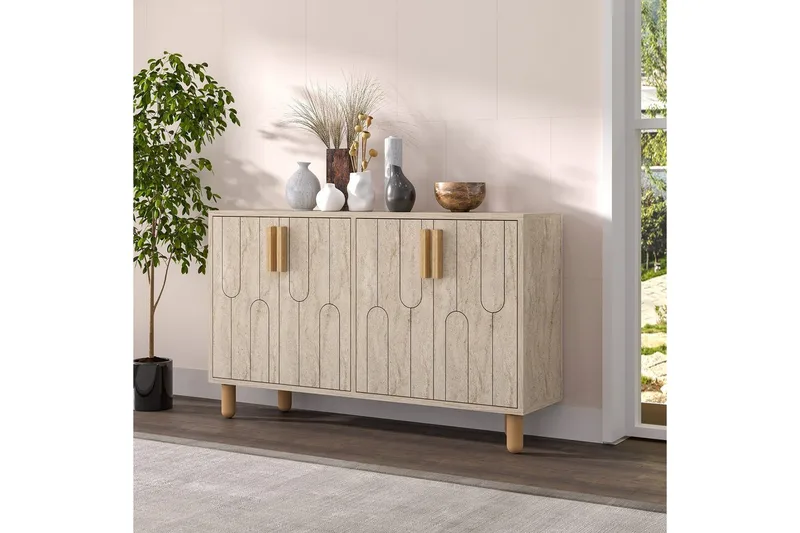 Konsol Masateru Travertin - Travertin - Möbler - Bord & matgrupp - Avlastningsbord & sidobord - Konsolbord & hallbord