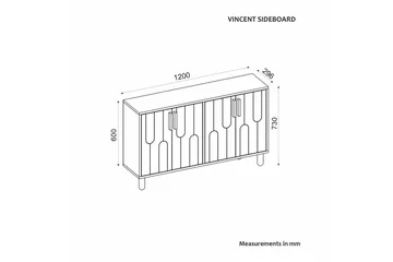 Konsol Masateru Vit - Vit - Möbler - Bord & matgrupp - Avlastningsbord & sidobord - Konsolbord & hallbord