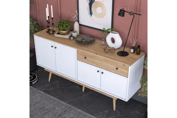 Konsol Miraenis Valnöt / Vit - Mörkbrun/Vit - Möbler - Bord & matgrupp - Avlastningsbord & sidobord - Konsolbord & hallbord