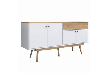 Konsol Miraenis Valnöt / Vit - Mörkbrun/Vit - Möbler - Bord & matgrupp - Avlastningsbord & sidobord - Konsolbord & hallbord