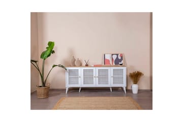 Konsol Mjudi Vit / Ek - Vit / Ek - Möbler - Bord & matgrupp - Avlastningsbord & sidobord - Konsolbord & hallbord