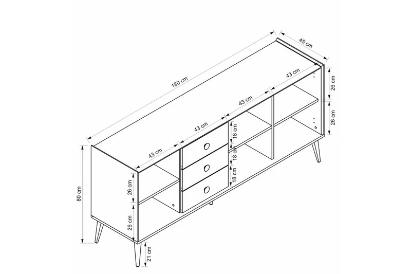 Konsol Ralor Vit - Vit - Möbler - Bord & matgrupp - Avlastningsbord & sidobord - Konsolbord & hallbord