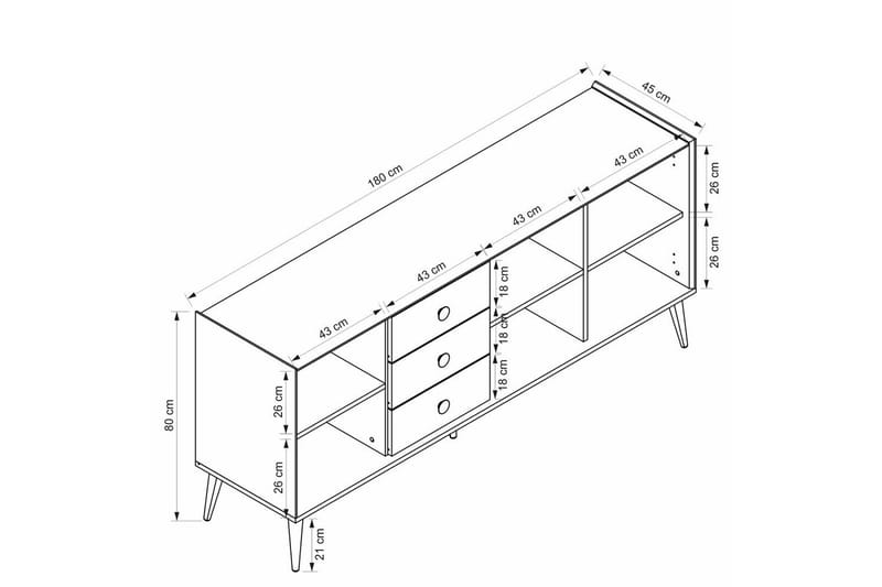 Konsol Ralor Vit - Vit - Möbler - Bord & matgrupp - Avlastningsbord & sidobord - Konsolbord & hallbord