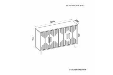 Konsol Roger Valnöt - Valnöt - Möbler - Bord & matgrupp - Avlastningsbord & sidobord - Konsolbord & hallbord