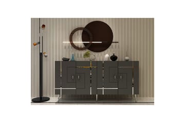 Konsol Safidonya Antracit / Argentu - Antracit / Argentu - Möbler - Bord & matgrupp - Avlastningsbord & sidobord - Konsolbord & hallbord