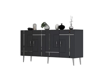 Konsol Safidonya Antracit / Argentu - Antracit / Argentu - Möbler - Bord & matgrupp - Avlastningsbord & sidobord - Konsolbord & hallbord