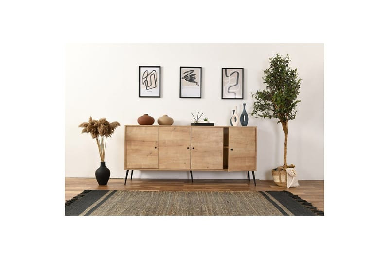 Konsol Selougate Ek - Mediumfärgat trä - Möbler - Bord & matgrupp - Avlastningsbord & sidobord - Konsolbord & hallbord