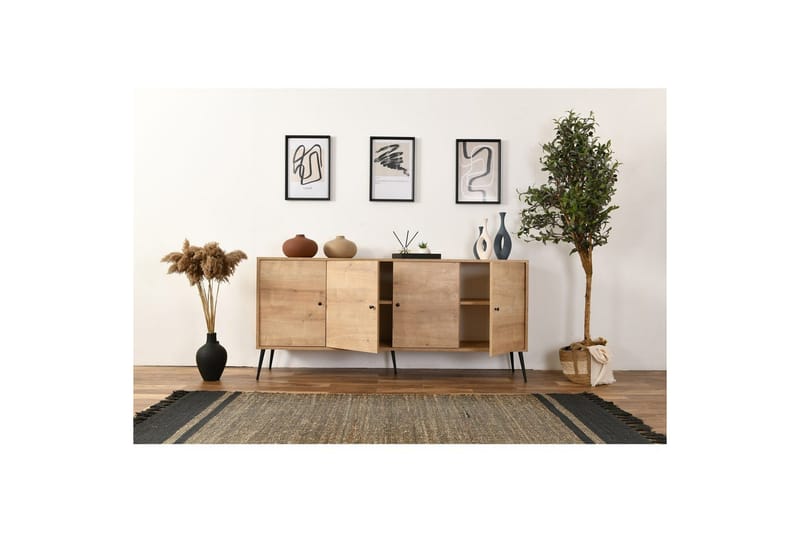 Konsol Selougate Ek - Mediumfärgat trä - Möbler - Bord & matgrupp - Avlastningsbord & sidobord - Konsolbord & hallbord