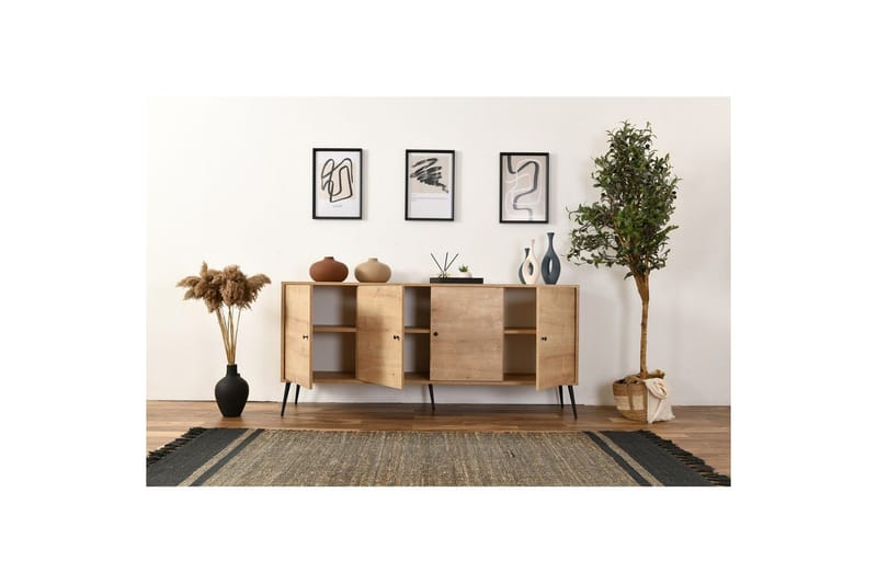 Konsol Selougate Ek - Mediumfärgat trä - Möbler - Bord & matgrupp - Avlastningsbord & sidobord - Konsolbord & hallbord