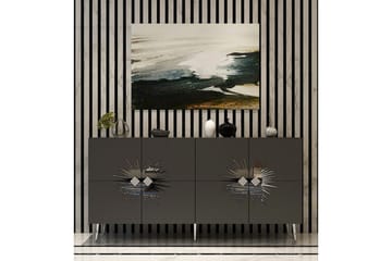Konsol Tari Antracit / Argentu - Antracit / Argentu - Möbler - Bord & matgrupp - Avlastningsbord & sidobord - Konsolbord & hallbord