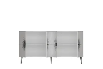 Konsol Tari Vit / Argentu - Vit / Argentu - Möbler - Bord & matgrupp - Avlastningsbord & sidobord - Konsolbord & hallbord