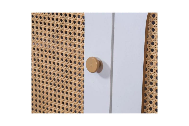 Konsol Terra Vit / Ek - Mediumfärgat trä/Vit - Möbler - Bord & matgrupp - Avlastningsbord & sidobord - Konsolbord & hallbord