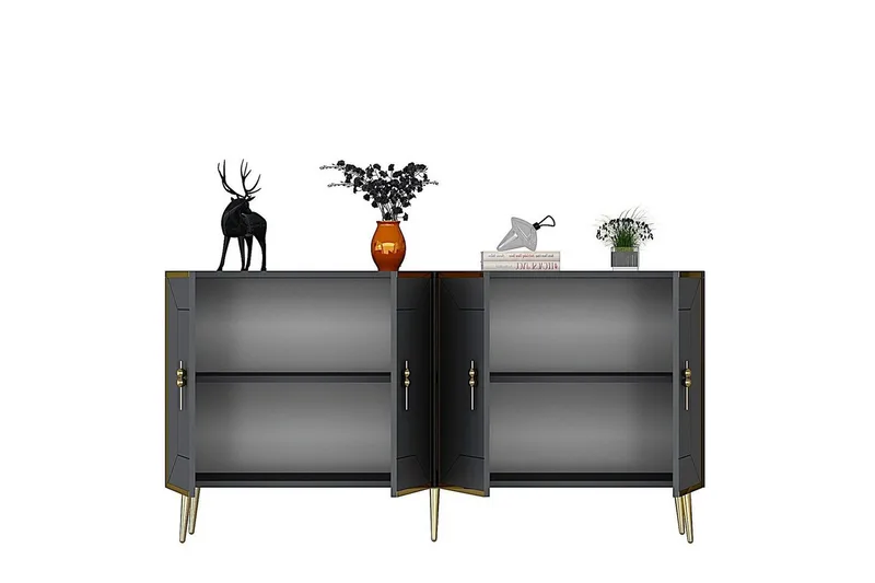 Konsol Virdel Antracit / Rany - Antracit / Rany - Möbler - Bord & matgrupp - Avlastningsbord & sidobord - Konsolbord & hallbord