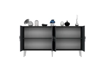 Konsol Zoman Antracit / Argentu - Antracit / Argentu - Möbler - Bord & matgrupp - Avlastningsbord & sidobord - Konsolbord & hallbord