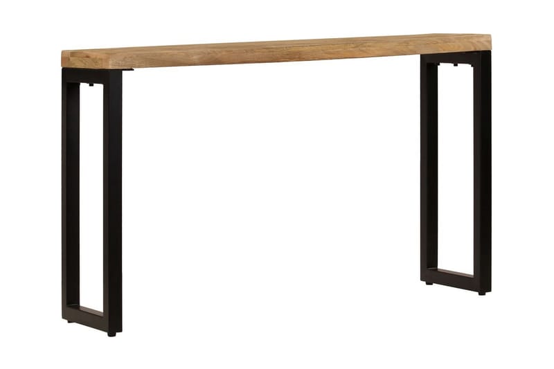 Konsolbord 120x35x76 cm massivt mangoträ och stål - Brun - Konsolbord & hallbord - Avlastningsbord & sidobord - Hallförvaring