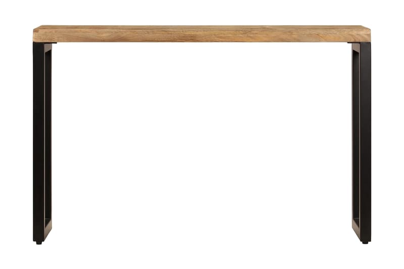 Konsolbord 120x35x76 cm massivt mangoträ och stål - Brun - Konsolbord & hallbord - Avlastningsbord & sidobord - Hallförvaring