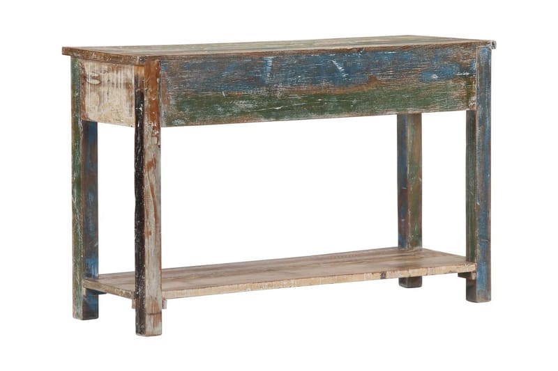 Konsolbord 120x40x75 cm massivt återvunnet trä - Flerfärgad - Konsolbord & hallbord - Avlastningsbord & sidobord - Hallförvaring
