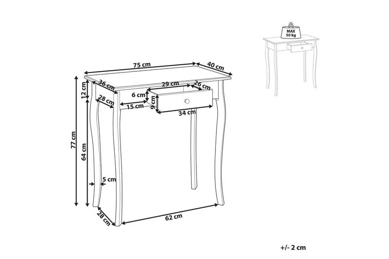 Konsolbord Albia - Möbler - Bord & matgrupp - Avlastningsbord & sidobord - Konsolbord & hallbord